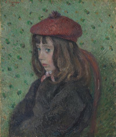 Felix Pissarro met rode baret door Camille Jacob Pissarro