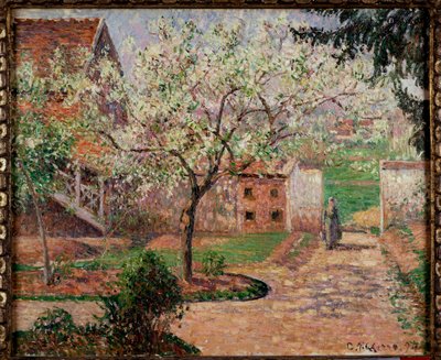 Tuin in Eragny door Camille Jacob Pissarro