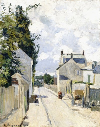 Hermitage Straat, Pontoise door Camille Jacob Pissarro