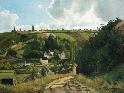 Jalais-heuvel in Pontoise door Camille Jacob Pissarro