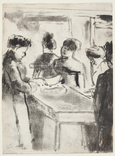 La Charcuterie door Camille Jacob Pissarro