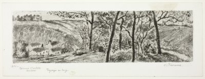 Landschap Panorama door Camille Pissarro