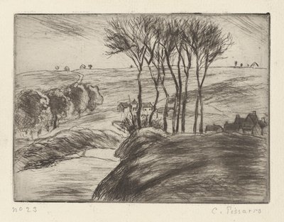 Landschap bij Osny door Camille Pissarro