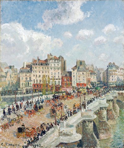 Le Pont Neuf door Camille Pissarro