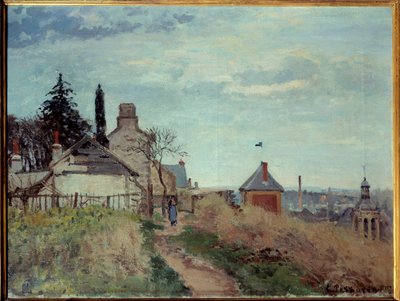 Het gerechtsgebouw in Pontoise door Camille Jacob Pissarro