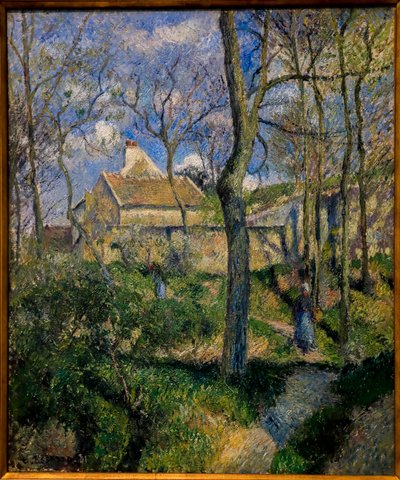 Pad naar Les Pouilleux, Pontoise. 1881. door Camille Pissarro