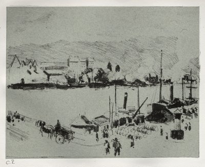 Quai Boieldieu in Rouen door Camille Pissarro