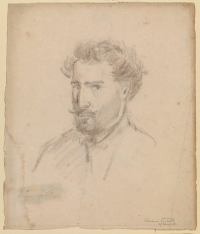 Zelfportret, driekwart profiel naar links (Caracas (?) 1853/54) door Camille Pissarro