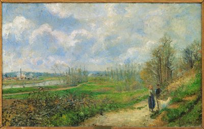 Serre du chou, bij Pontoise (olieverf op doek) door Camille Pissarro