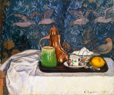 Stilleven met een Koffiepot, 1900 door Camille Pissarro