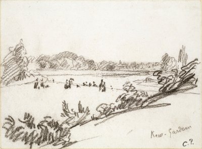 Studie van Kew Gardens door Camille Pissarro