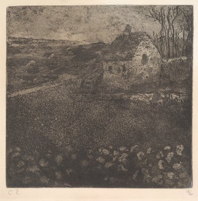 Het Huisje, 1879 door Camille Pissarro