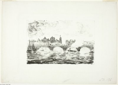 Het Parlement, Londen door Camille Pissarro