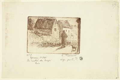 De terugkeer van de herder door Camille Pissarro