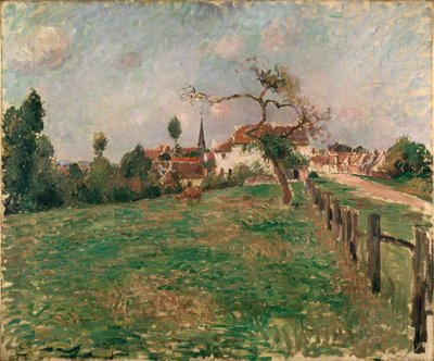 Het Dorp Eragny, 1885 door Camille Pissarro