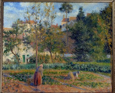 Groentetuin bij de Hermitage, Pontoise door Camille Jacob Pissarro