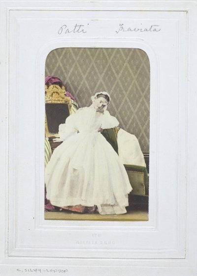 Adelina Patti, Traviata, 1860-69 door Camille Silvy