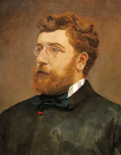 Portret van Georges Bizet door Camillo (1840 1919) Miola