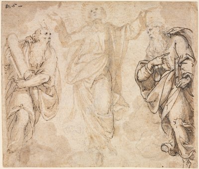 De Transfiguratie (recto) door Camillo Procaccini