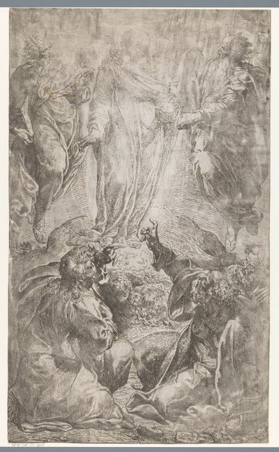Transfiguratie van Christus op de berg Tabor door Camillo Procaccini