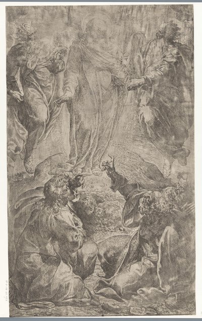 Transfiguratie van Christus op de berg Tabor door Camillo Procaccini