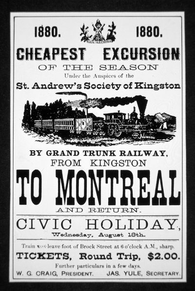 Grand Trunk Railway Poster door Canadian School
