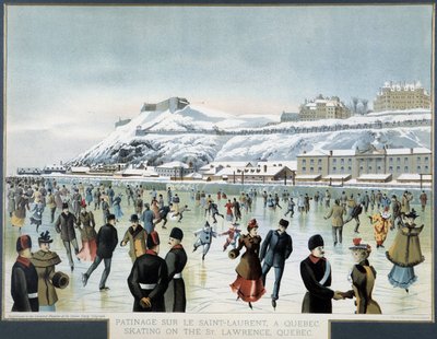 Schaatsen op de St. Lawrence in Quebec City door Canadian School