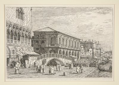 De Gevangenis, V., (Venetië), uit de serie Vedute (Gezichten) door Canaletto (Giovanni Antonio Canal)