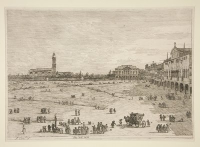 Prà della Valle, uit de serie Vedute (Gezichten) door Canaletto (Giovanni Antonio Canal)