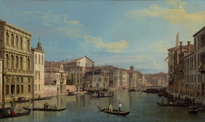 Het Canal Grande in Venetië van Palazzo Flangini tot Campo San Marcuola door Canaletto (Giovanni Antonio Canal)