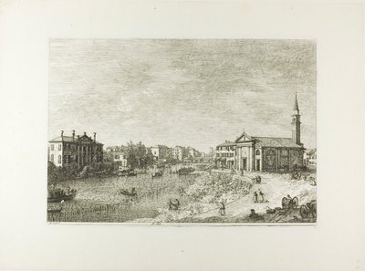 Al Dolo, uit Vedute door Canaletto