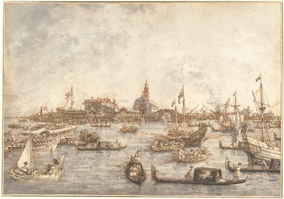 Hemelvaartsdag Festival in Venetië door Canaletto