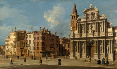 Campo Santa Maria Zobenigo, Venetië, 1730s door Giovanni Antonio Canal
