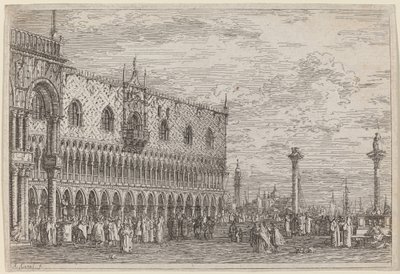 La Piera del Bando door Canaletto