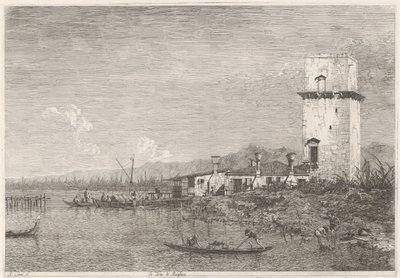 La Torre di Malghera door Canaletto