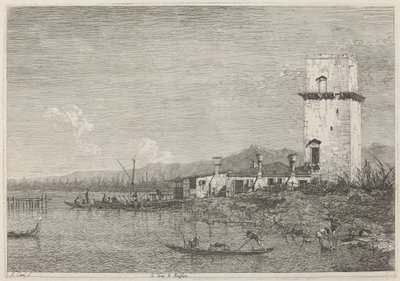 La Torre di Malghera door Canaletto