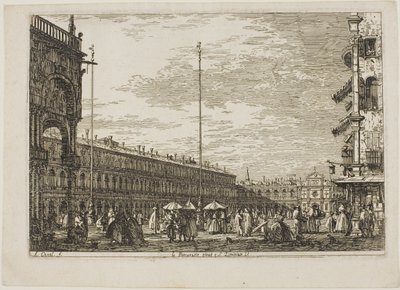 le Procuratie niove e S. Ziminian V., uit Vedute door Canaletto