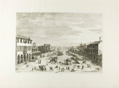 Mestre, uit Vedute door Canaletto