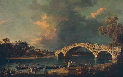 Oude Walton Bridge door Giovanni Antonio Canal