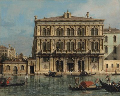Palazzo Vendramin-Calergi, aan het Canal Grande, Venetië door Canaletto