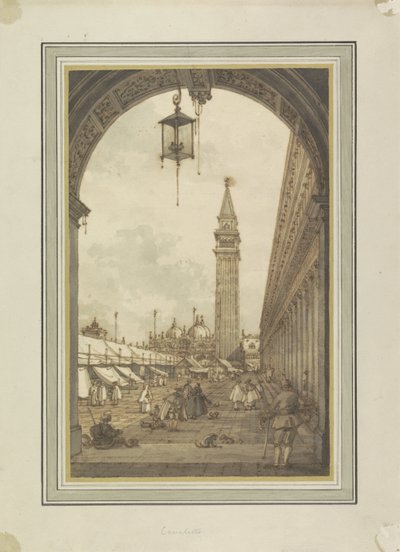 Piazza San Marco, Venice, Seen from the South-west door Canaletto