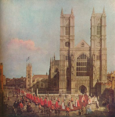 Processie van de Orde van het Bad, 1749, 1929 door Giovanni Antonio Canal