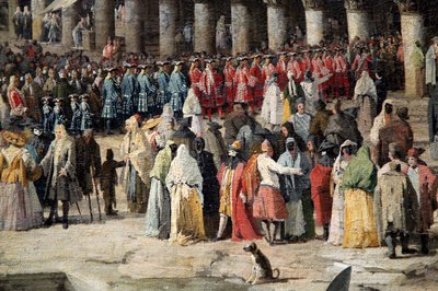Ontvangst van de Franse Ambassadeur in Venetië door Canaletto