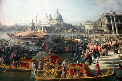 Ontvangst van de Franse Ambassadeur in Venetië door Canaletto