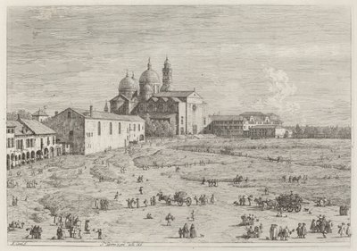 S. Giustina in pra della Vale door Canaletto