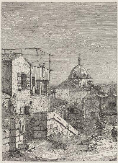 Het Huis met de Inscriptie door Canaletto