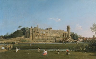 Kasteel van Warwick door Canaletto