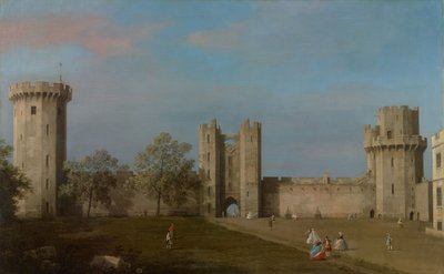Warwick Castle, Oostfront vanuit de binnenplaats, 1752 door Canaletto