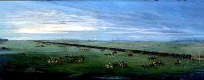 Het Kamp op Mars - De Passage van Batei door Candido Lopez