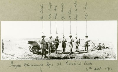 ANZAC divisiehoofdkwartier bij Rashid Beck, oktober 1917 door Capt. Arthur Rhodes